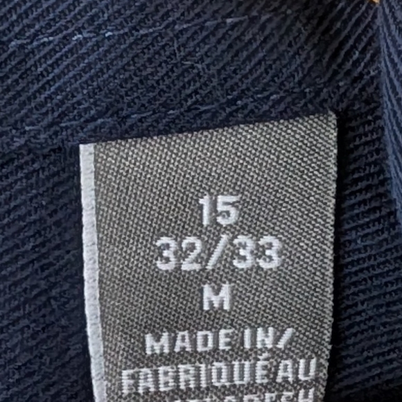 Michael Kors Non-iron Slim Fit 100% Cotton Navy Shirt In Size M 15 32/33 - Picture 4 of 7